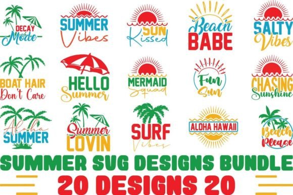 Download Summer Svg Designs Bundle - Summer svg designs Collection