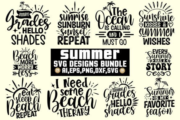 Download Summer Svg Designs Bundle - Summer svg designs Collection